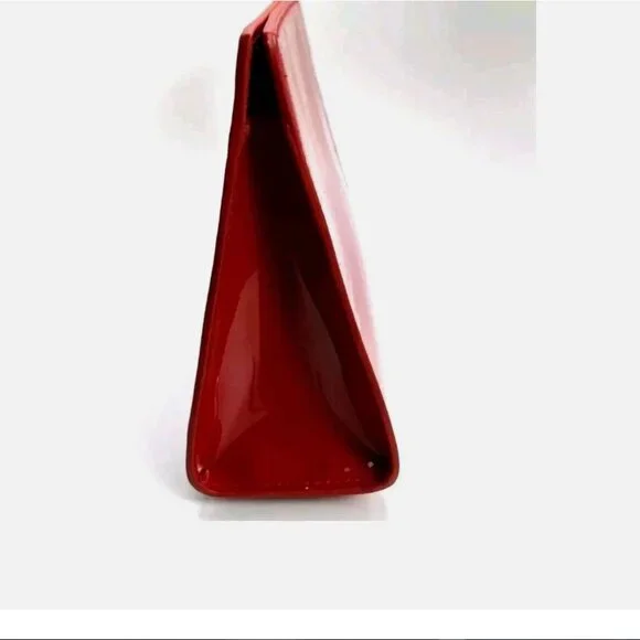 Yves Saint Laurent Makeup Pouch YSL Beaute Red Clutch Cosmetic New Without Tag - Picture 3 of 6